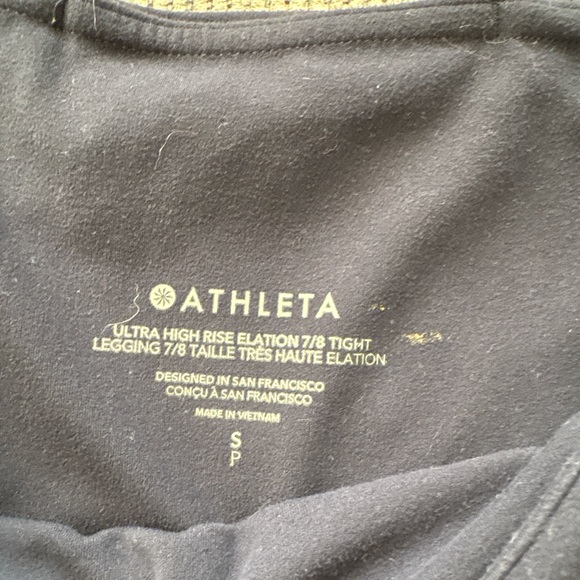 Athleta Lightning 7/8 Tights in Charcoal/Navy Blue Bundle - Picture 3 of 3